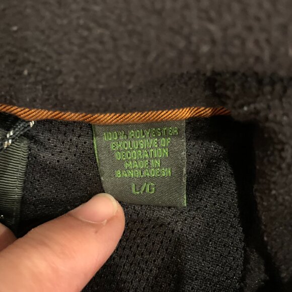 Timberland Sweater Large Adult Black Full Zip Pockets Fleece Outdoor Mens - Picture 4 of 7